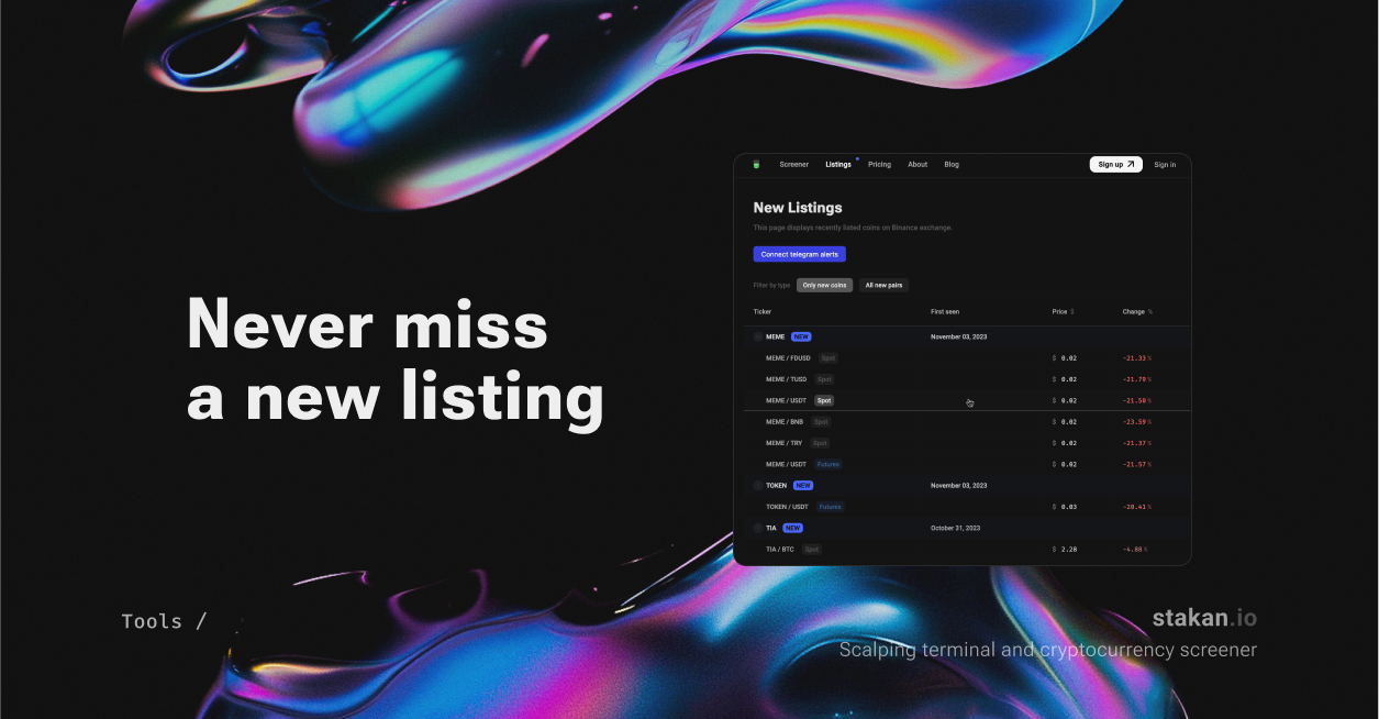 Discover all newly listed crypto assets and trading pairs for spot and futures on Binance